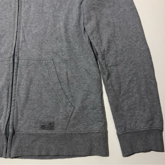 IZOD Hoodie Mens Medium Grey Lightweight Saltwater Relaxed Classics - Picture 3 of 12
